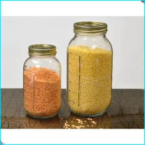 Set of 6 Half Gallon Mason Jars